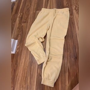 Yellow joggers